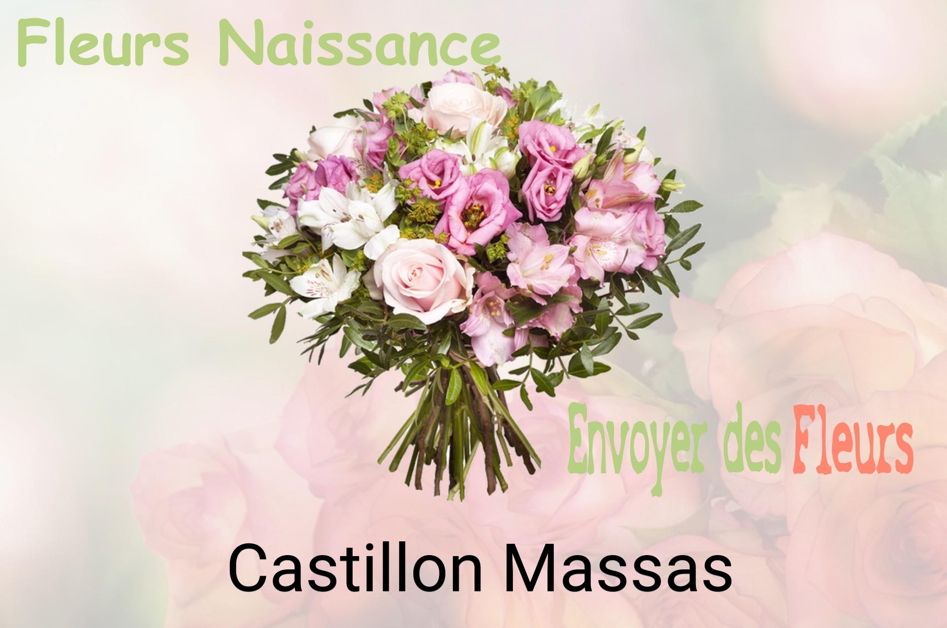 Bouquet de fleurs de naissance livré à Castillon-Massas