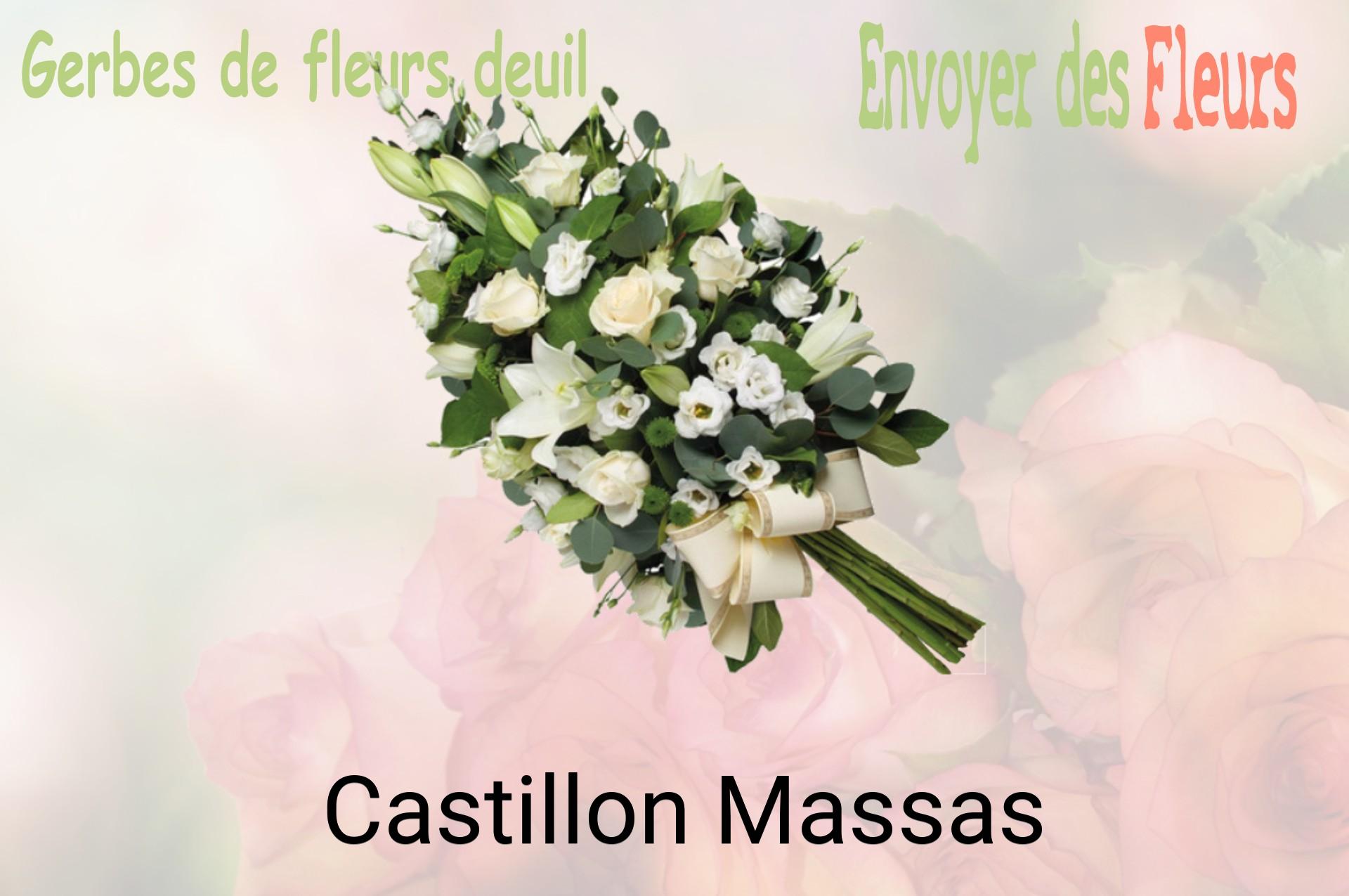 Gerbe de fleurs de deuil livrée à Castillon-Massas